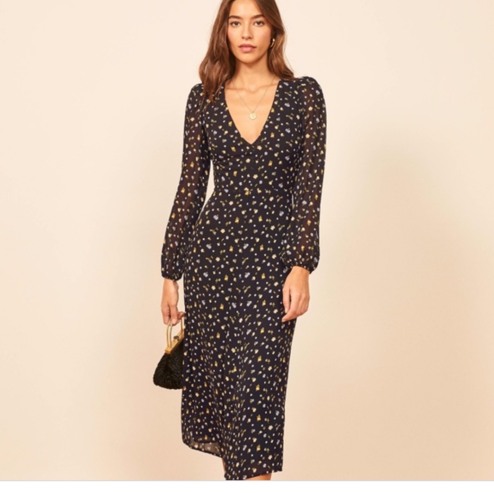 Reformation Joy Dress in Posie NWT 4